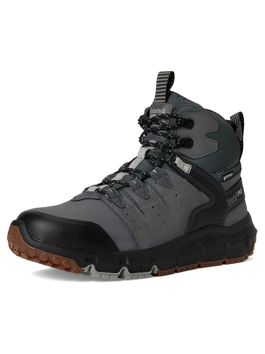 Ботинки мужские Timberland PRO Tempe Alloy водонепроницаемые с перфорацией — изображение 7 из 7, серый
