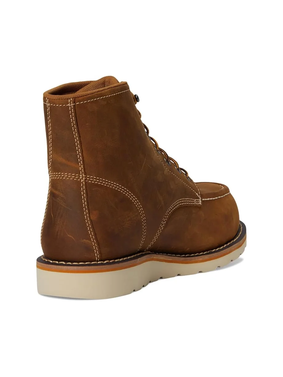 Ботинки Carhartt 6" Waterproof Moc Nano Toe Wedge Work Boots — изображение 5 из 7, коричневый