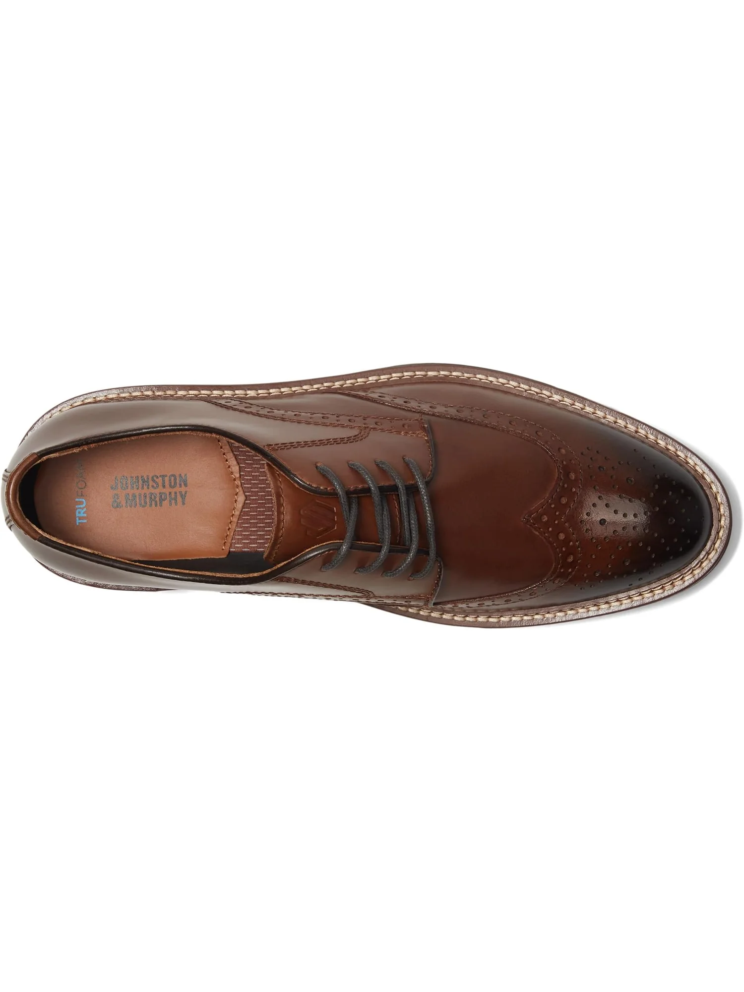 Оксфорды Johnston & Murphy Upton Wingtip — изображение 2 из 7, бежевый
