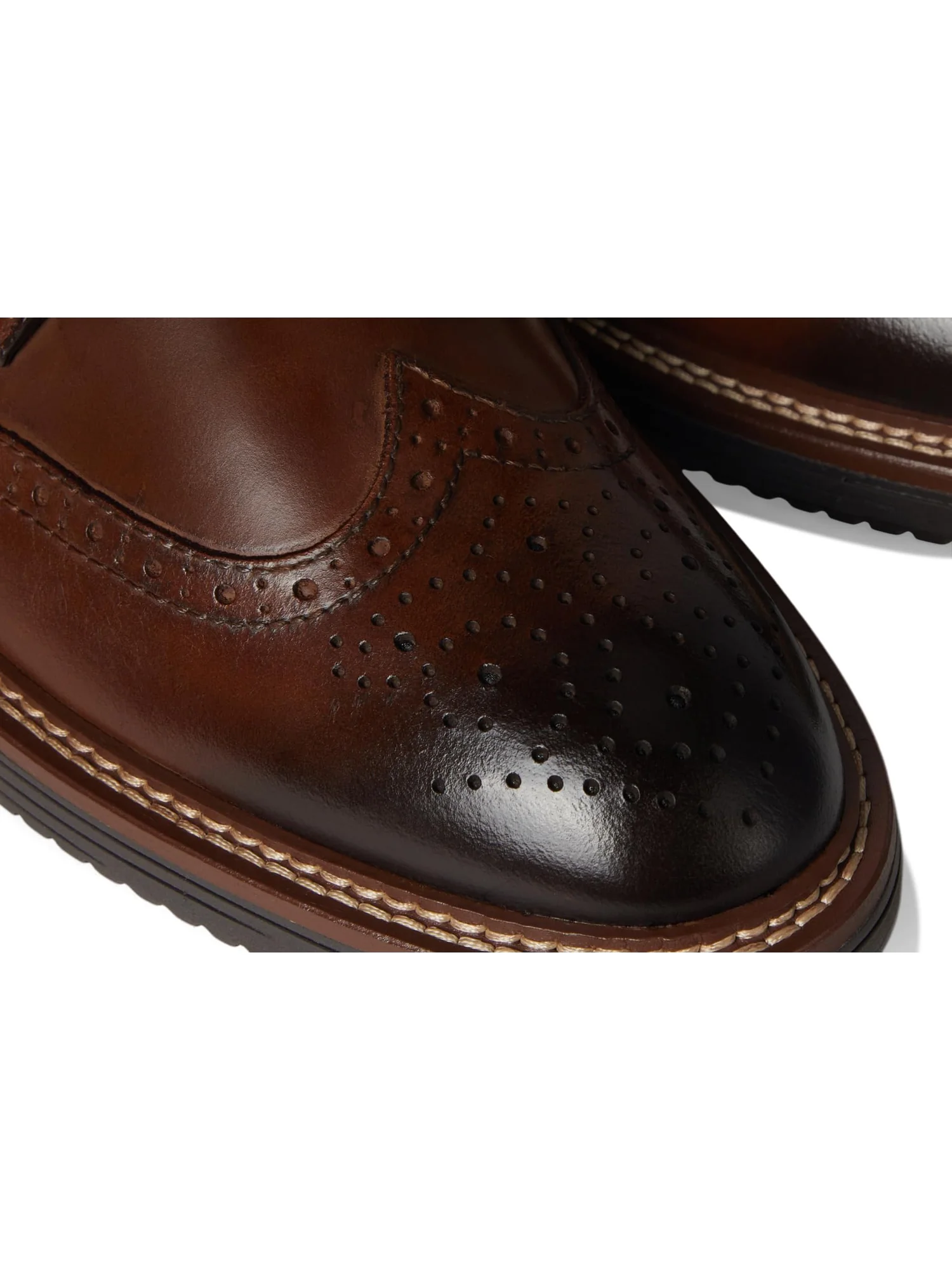 Оксфорды Johnston & Murphy Upton Wingtip — изображение 6 из 7, бежевый