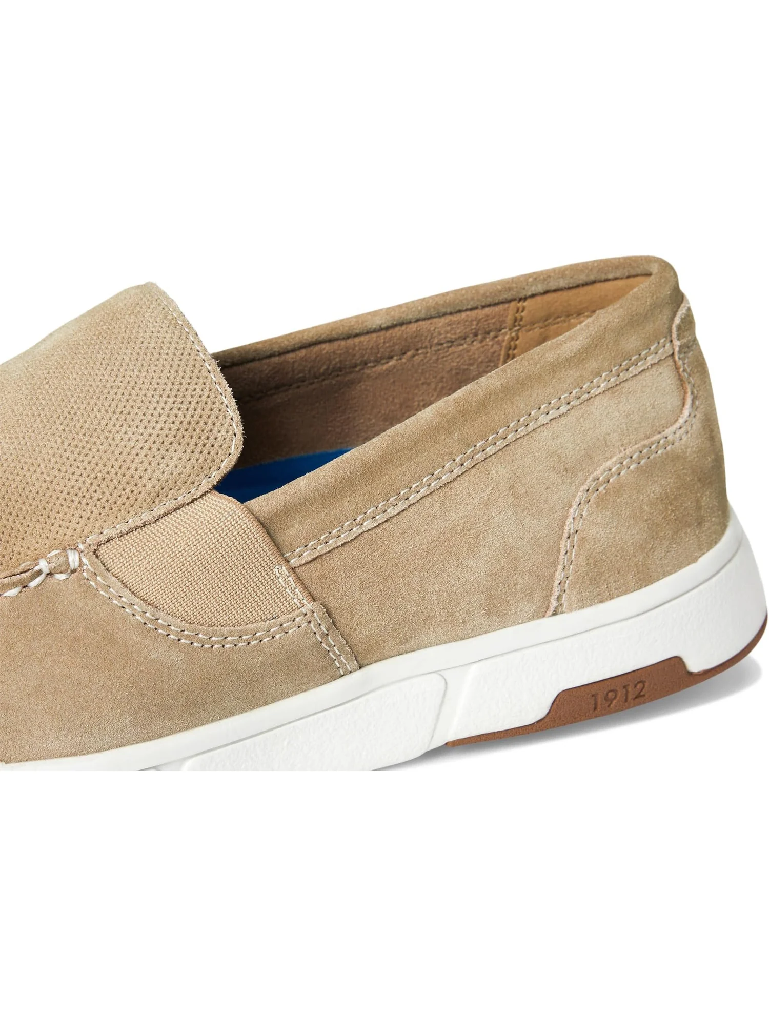 Кроссовки Nunn Bush Luca Moccasin Toe Venetian Suede Slip-On Lightweight Comfortable Loafers — изображение 6 из 7, серый