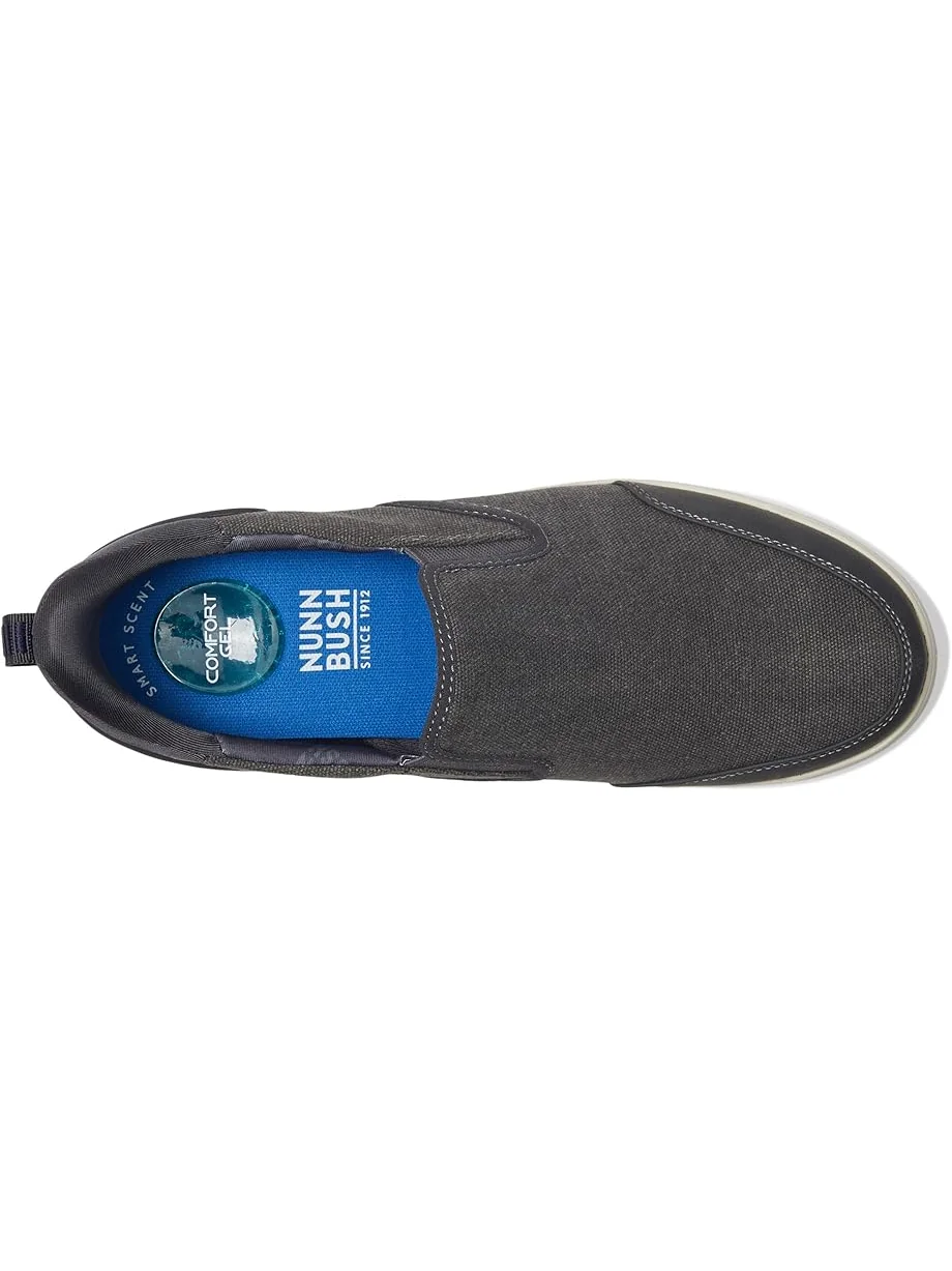Кроссовки Nunn Bush Kore City Walk Canvas EZ Moc Toe Slip-On Sneakers Easy On and Easy Off — изображение 2 из 7, цементный