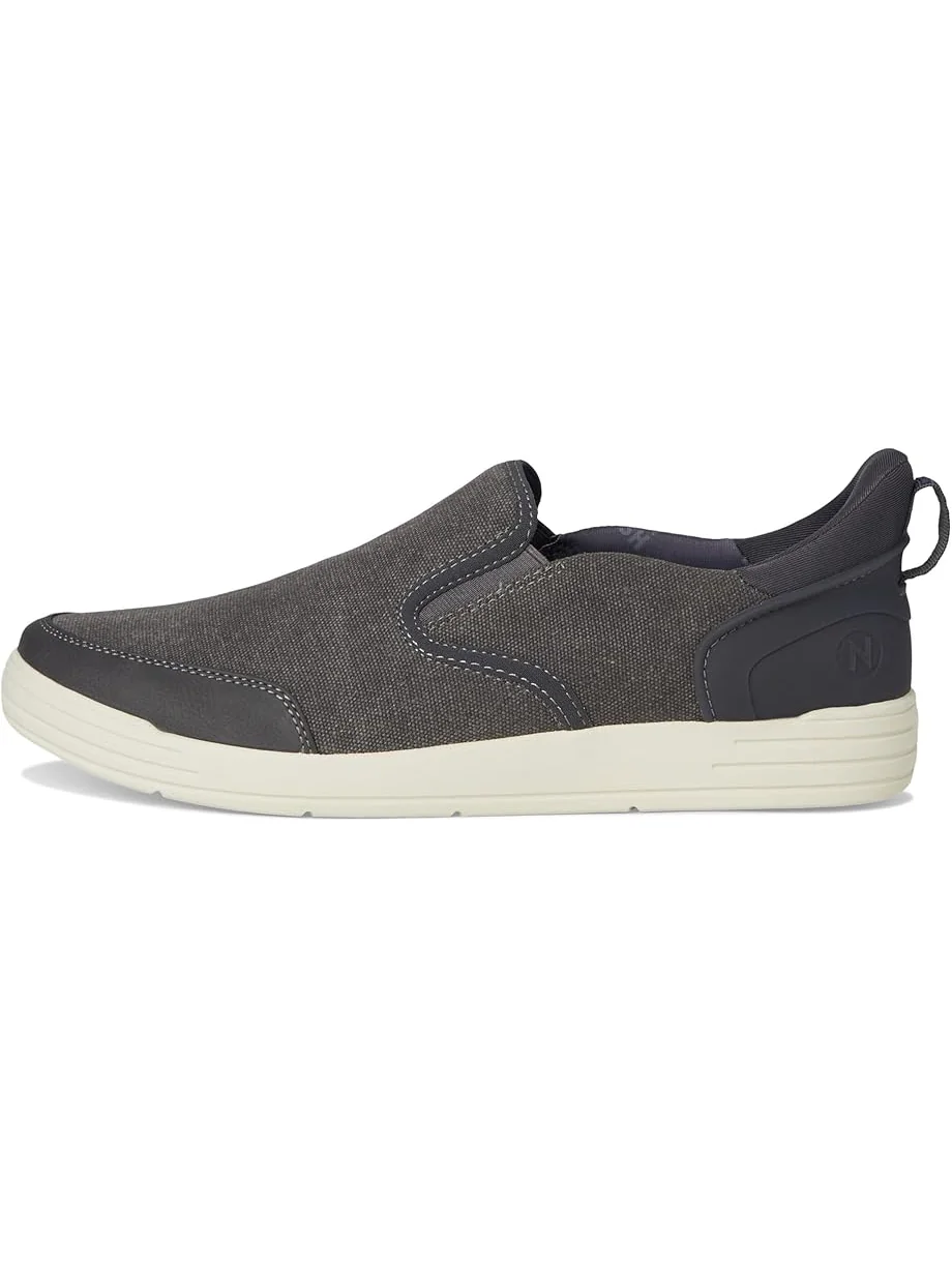 Кроссовки Nunn Bush Kore City Walk Canvas EZ Moc Toe Slip-On Sneakers Easy On and Easy Off — изображение 4 из 7, цементный