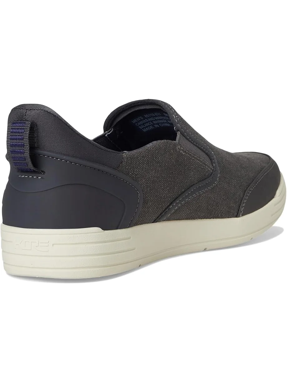 Кроссовки Nunn Bush Kore City Walk Canvas EZ Moc Toe Slip-On Sneakers Easy On and Easy Off — изображение 5 из 7, цементный
