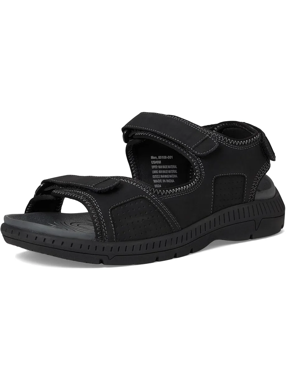 Сандалии Nunn Bush Laguna 3 Strap River Sandal Lightweight Adjustable and Comfortable — изображение 7 из 7, черный