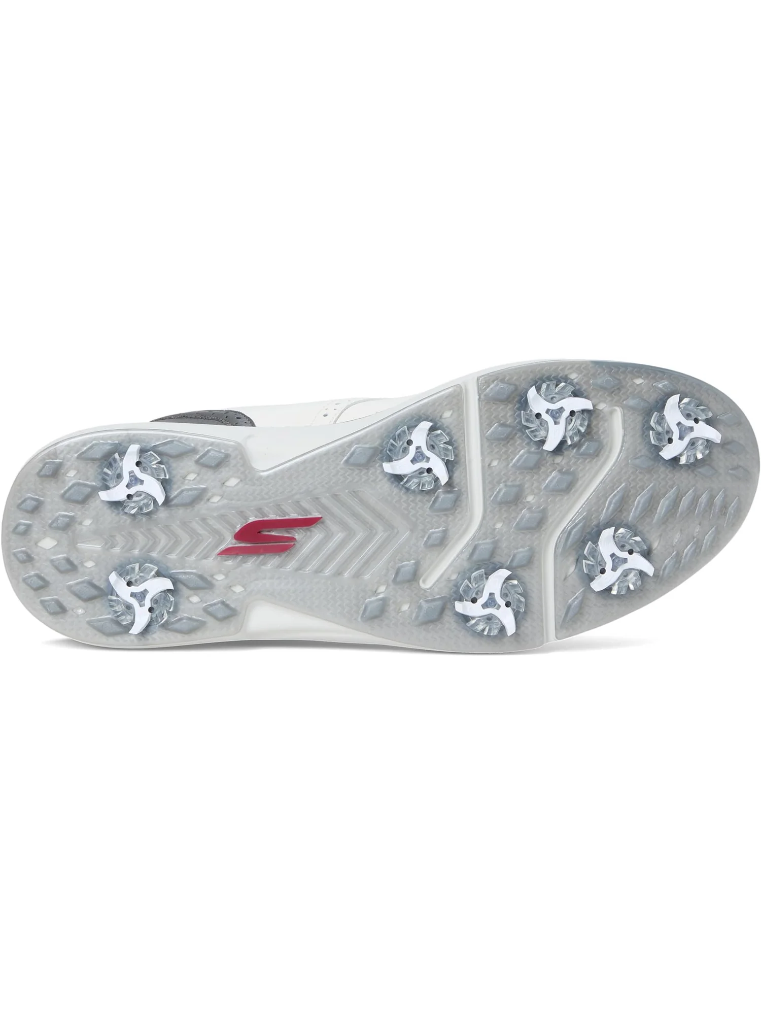 Кроссовки Skechers GO GOLF Prestige Slip-In ArchFit Spiked Golf Shoe — изображение 3 из 7, натуральный/серый