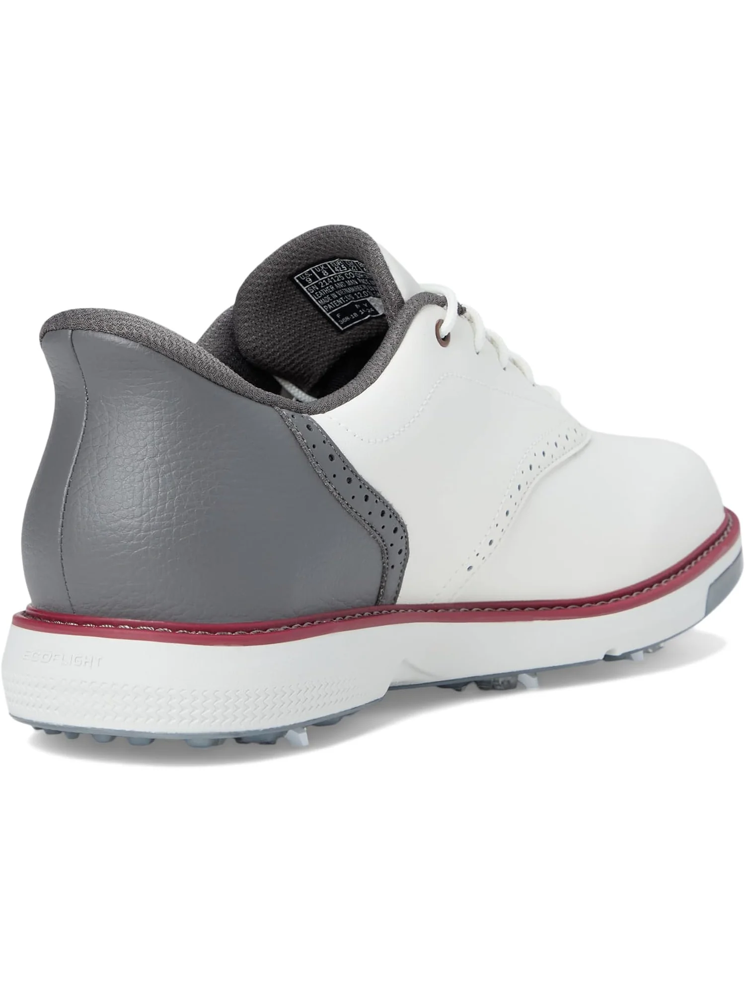Кроссовки Skechers GO GOLF Prestige Slip-In ArchFit Spiked Golf Shoe — изображение 5 из 7, натуральный/серый
