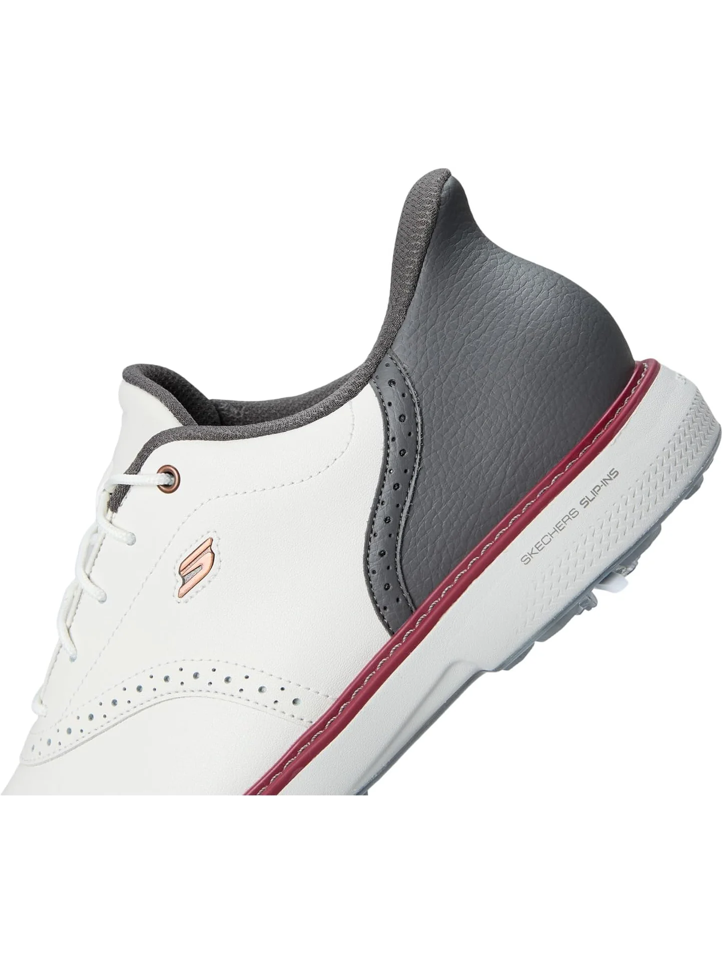 Кроссовки Skechers GO GOLF Prestige Slip-In ArchFit Spiked Golf Shoe — изображение 6 из 7, натуральный/серый