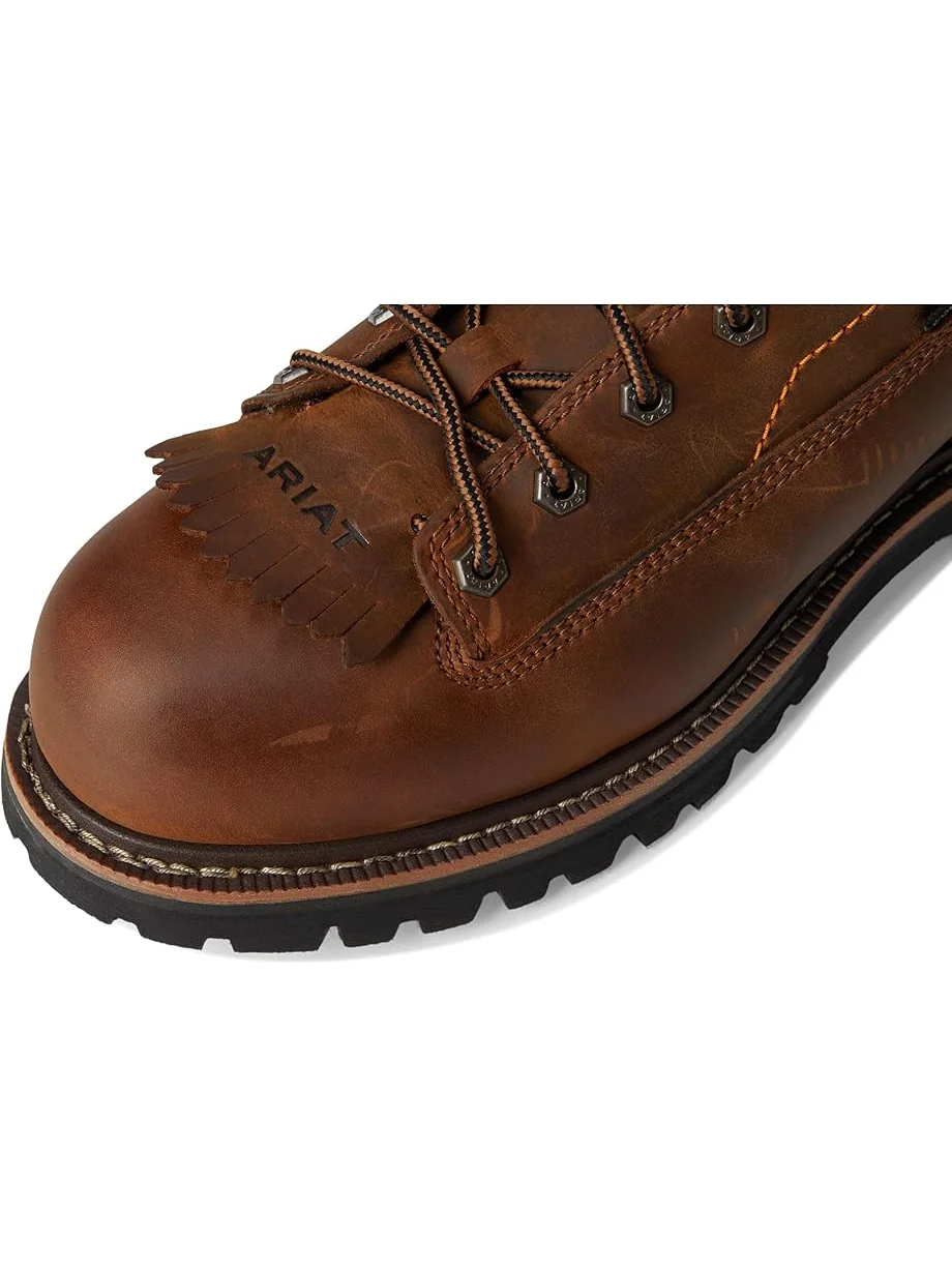 Ботинки Ariat Longview Shock Shield 8" Waterproof Composite Toe Work Boots — изображение 2 из 7, коричневый
