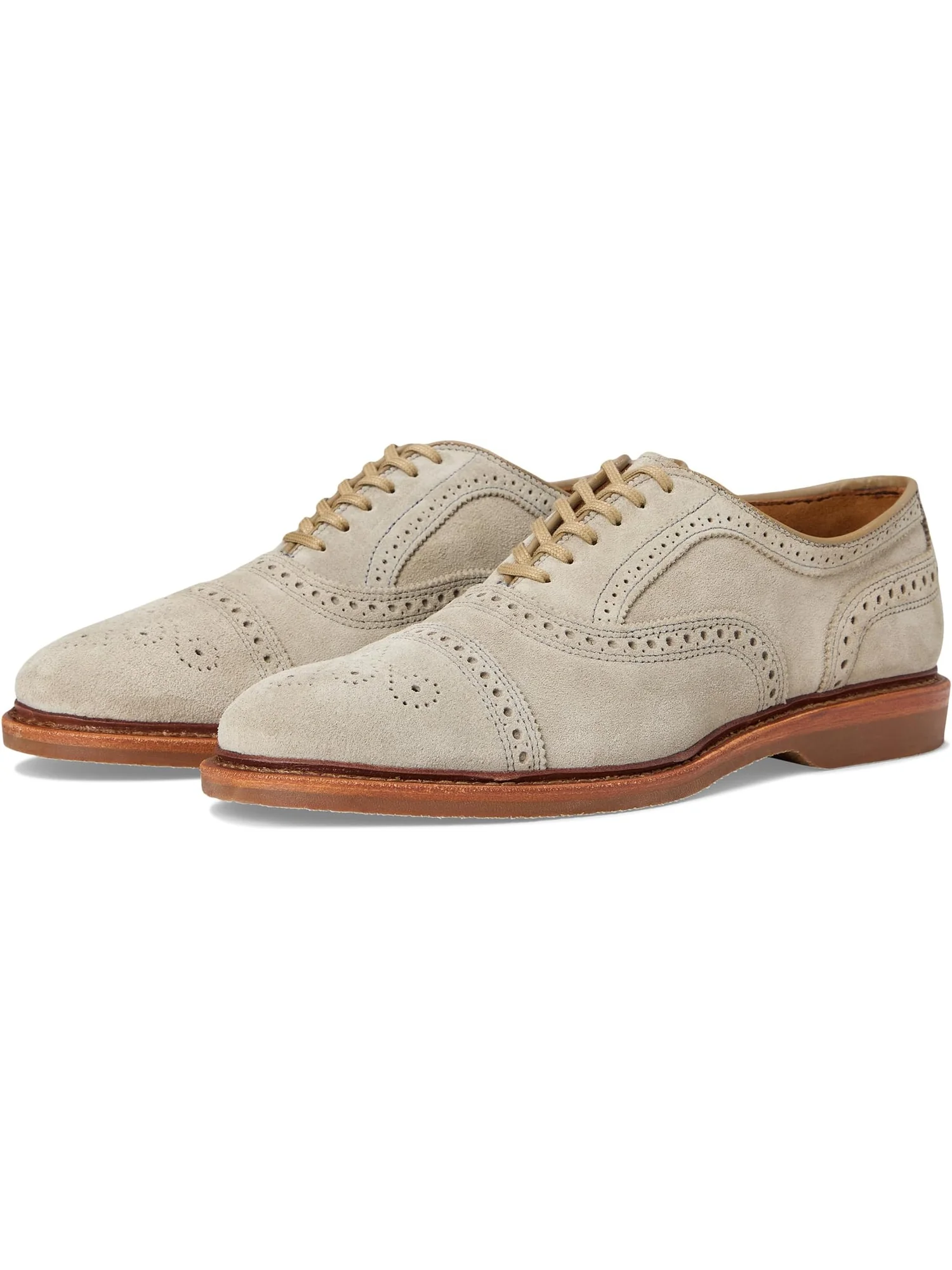 Оксфорды Allen Edmonds Strand Verse Oxford Shoes, цвет Vapor Suede — изображение 1 из 7