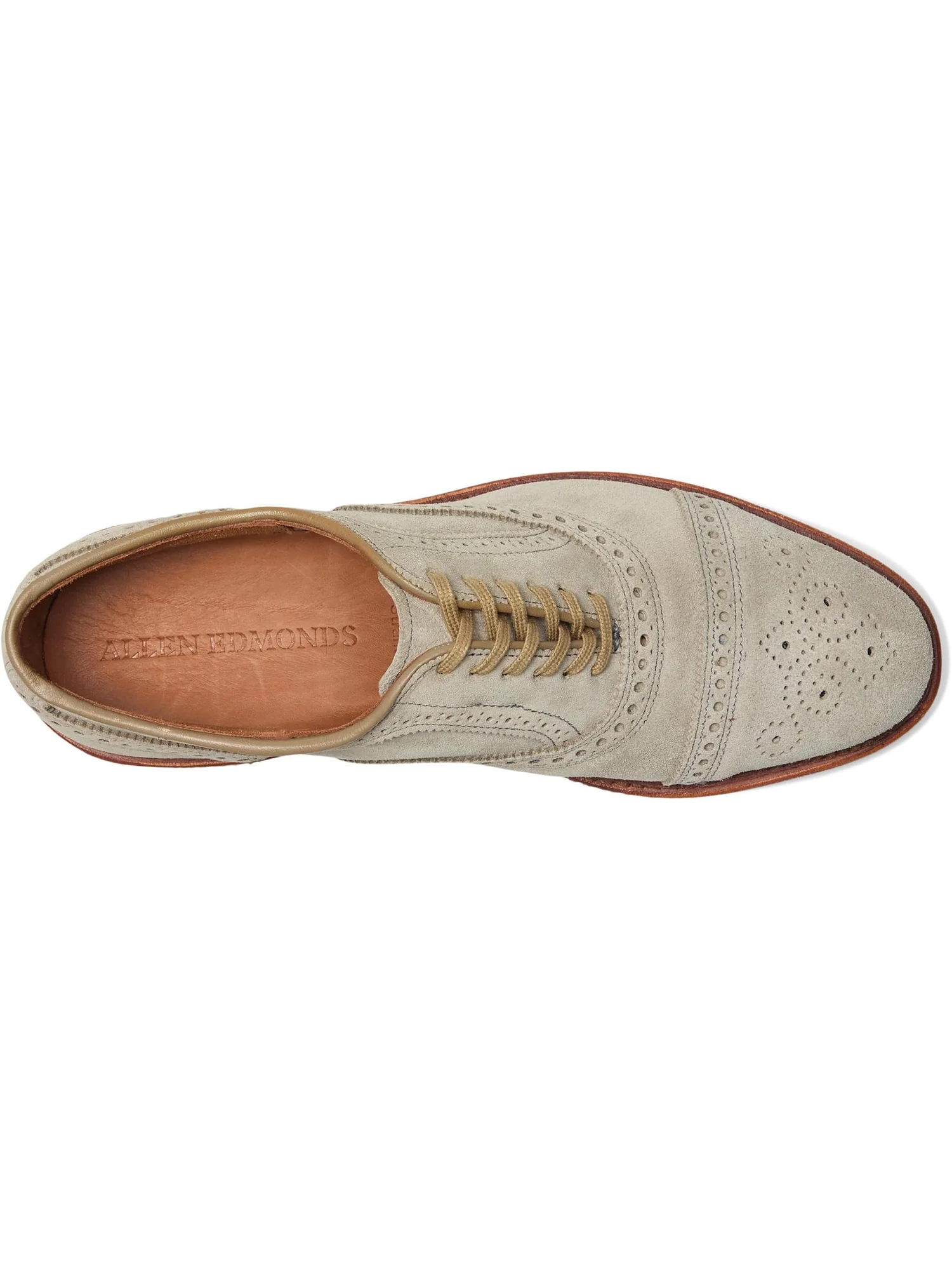 Оксфорды Allen Edmonds Strand Verse Oxford Shoes, цвет Vapor Suede — изображение 2 из 7