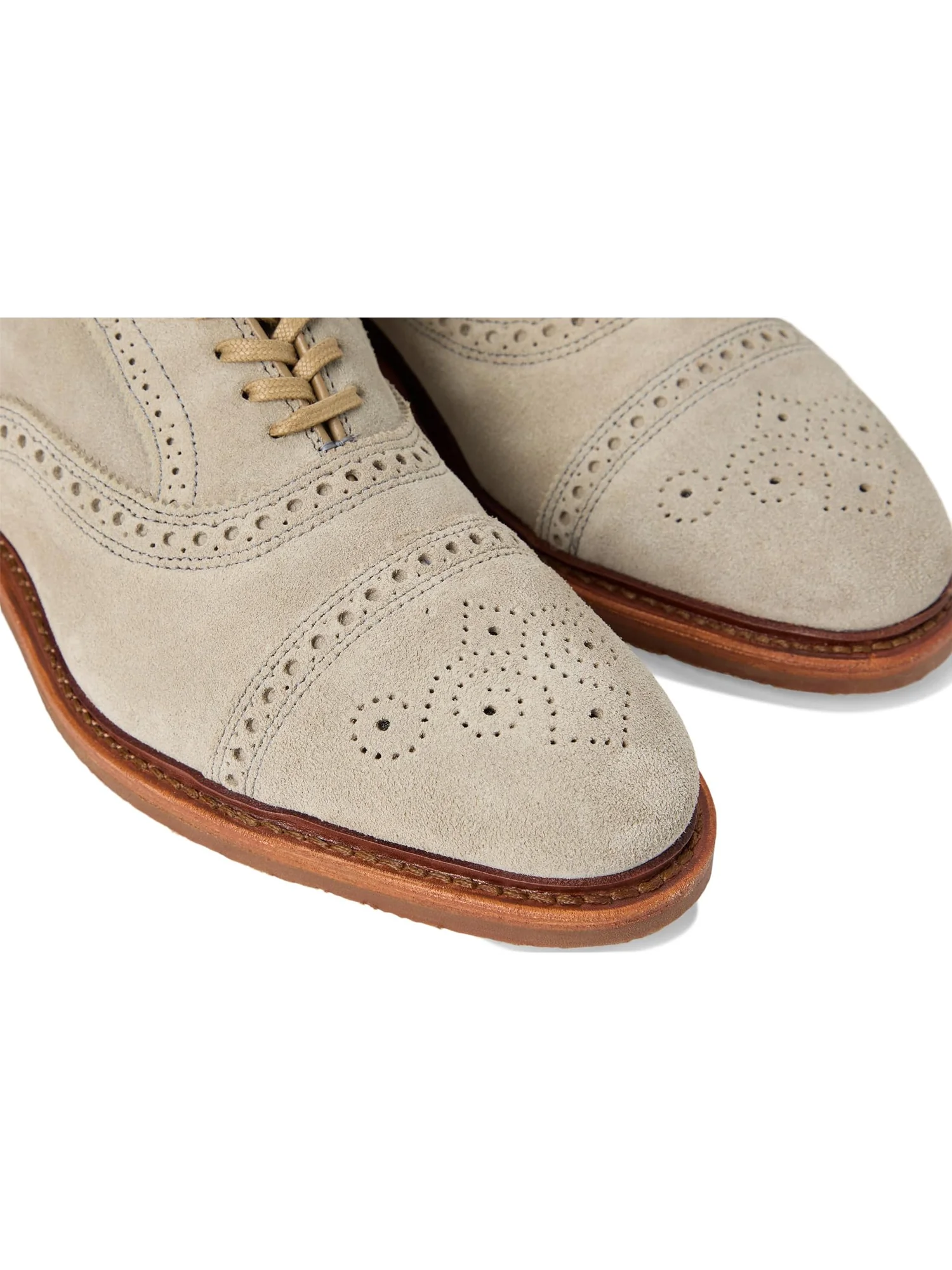 Оксфорды Allen Edmonds Strand Verse Oxford Shoes, цвет Vapor Suede — изображение 6 из 7