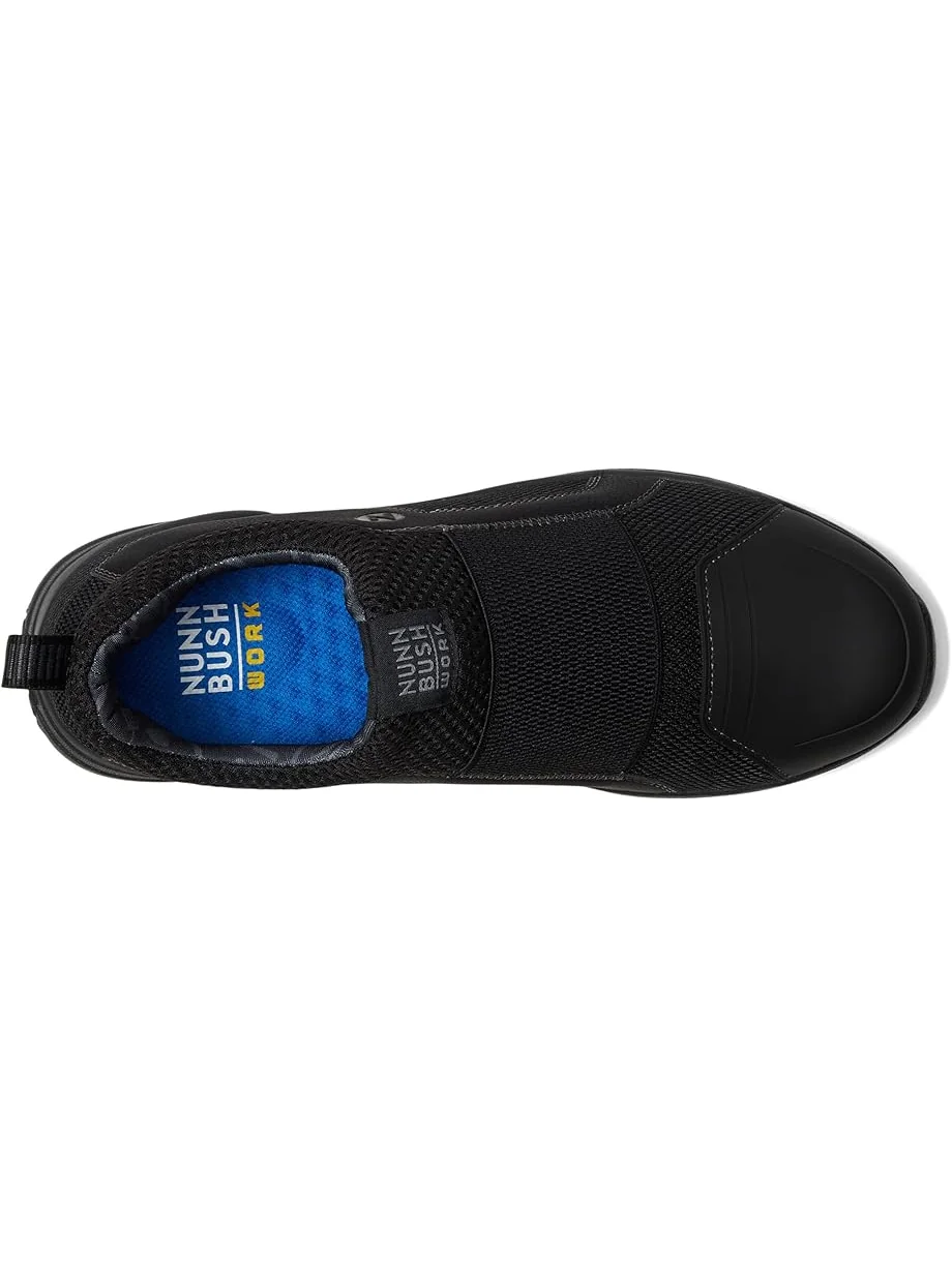 Ботинки Nunn Bush Grazie AP1 Work Slip-On Slip-Resistant Work Shoe EZ On Athletic Style Sneaker — изображение 2 из 7, черный