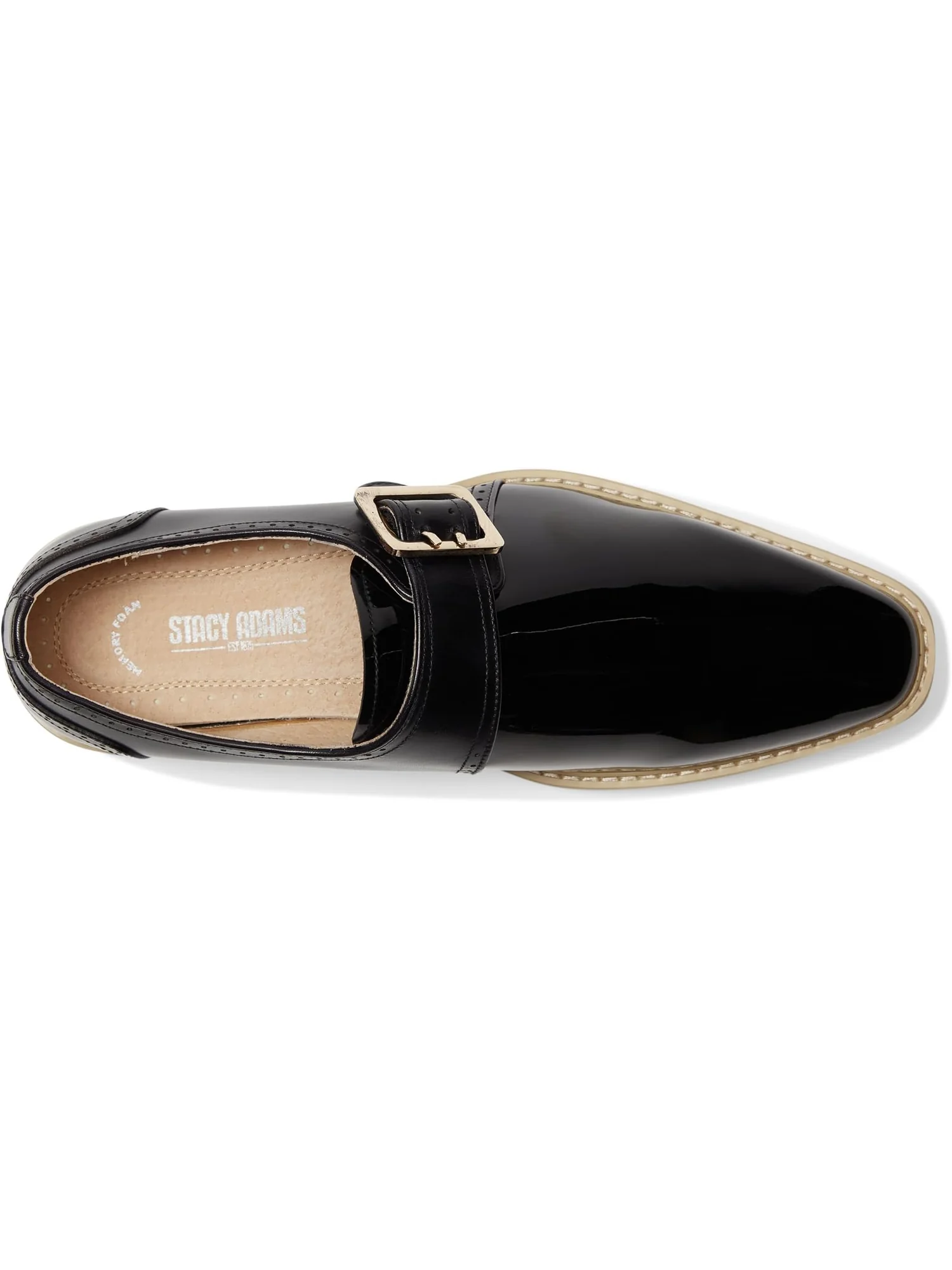 Оксфорды Stacy Adams Men's Bartram Monk Strap — изображение 2 из 7, черный