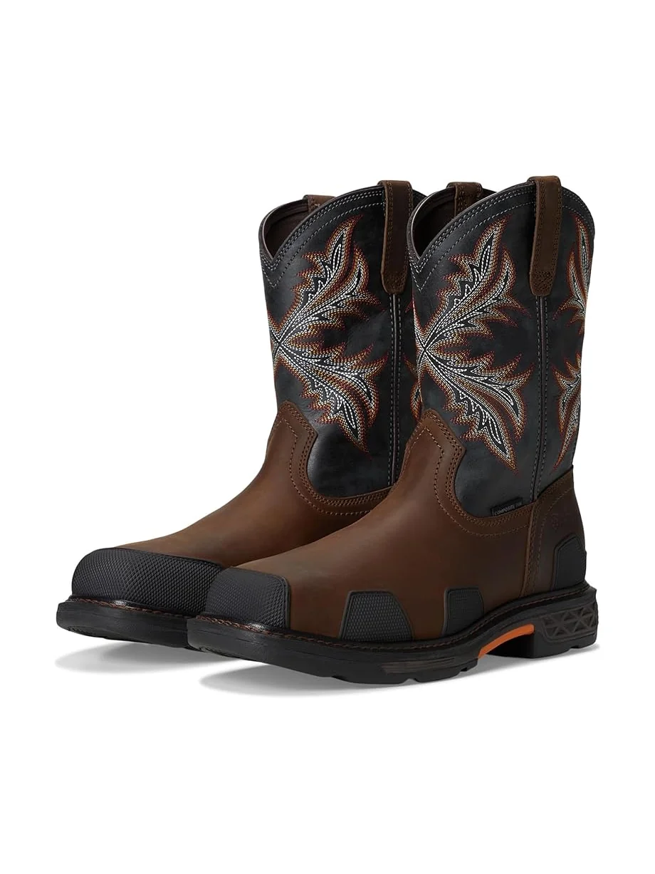 Ботинки Ariat OverDrive Wide Square Toe Composite Toe Work Boots — изображение 1 из 7, коричневый