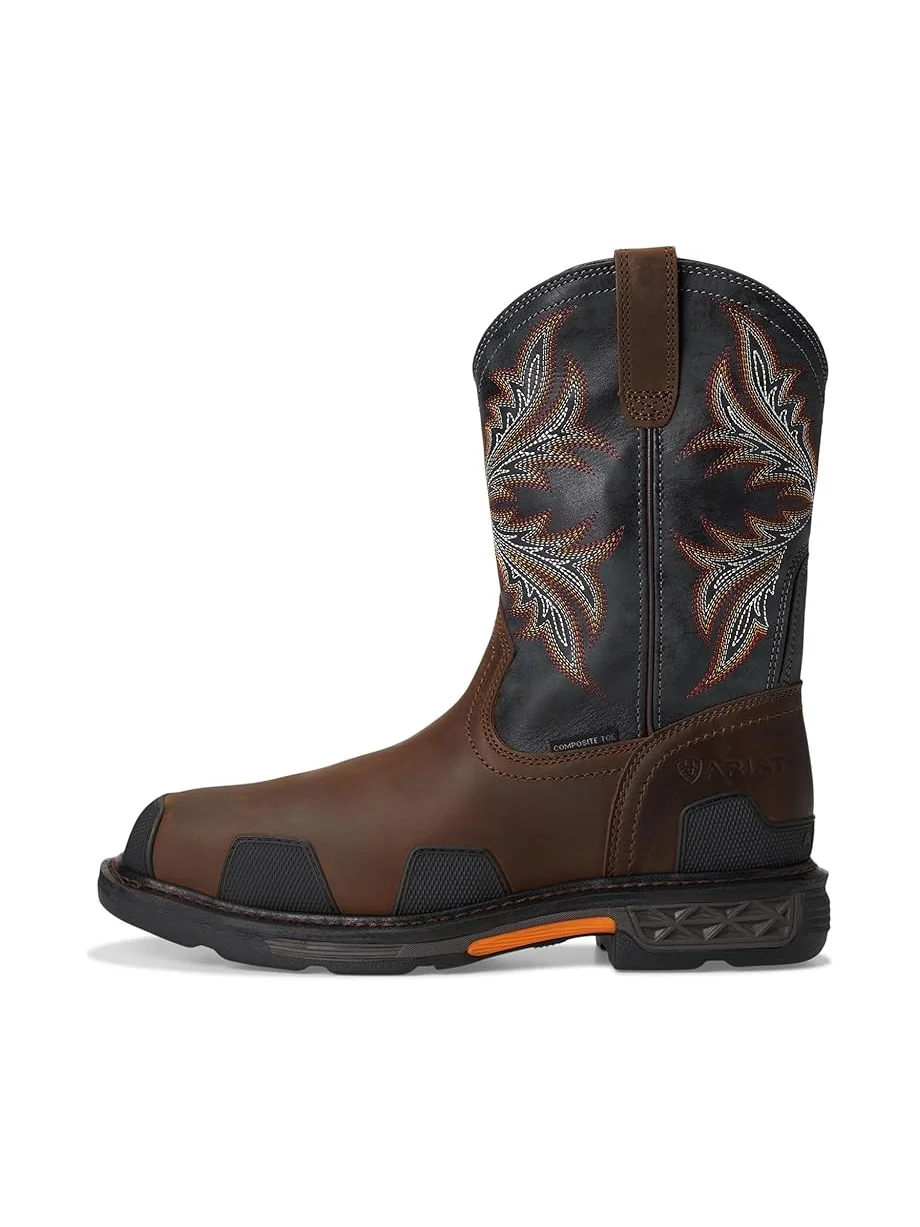 Ботинки Ariat OverDrive Wide Square Toe Composite Toe Work Boots — изображение 4 из 7, коричневый