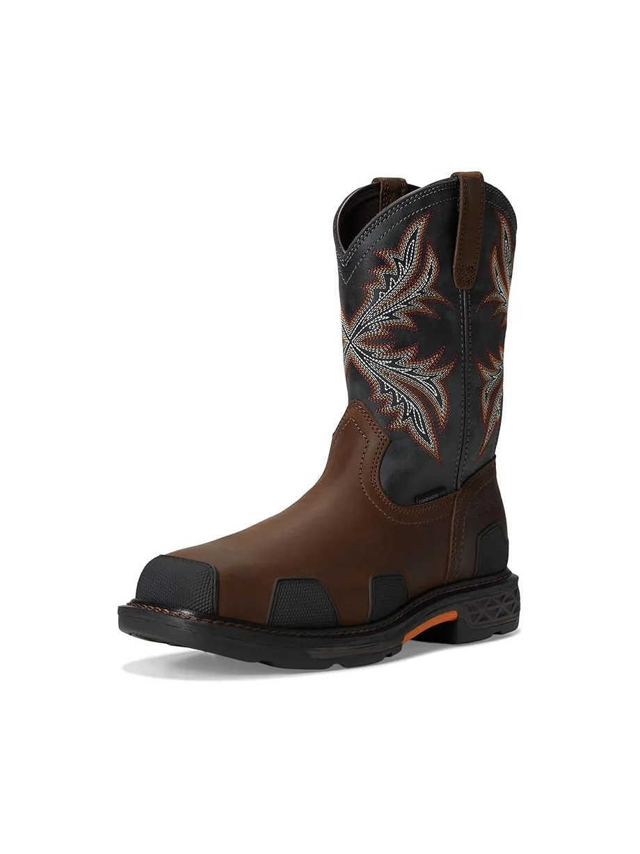 Ботинки Ariat OverDrive Wide Square Toe Composite Toe Work Boots — изображение 7 из 7, коричневый