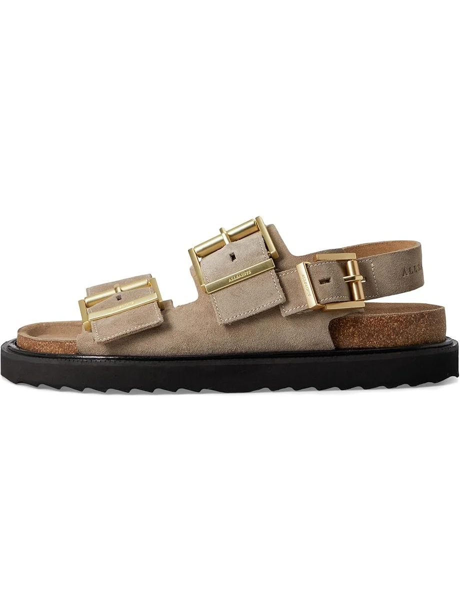 Сандалии AllSaints Isla Sandal — изображение 4 из 7, песочный коричневый
