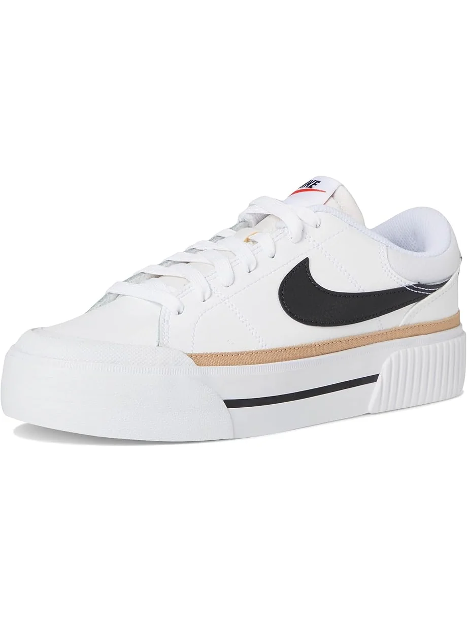 Кроссовки Nike Court Legacy Lift — изображение 7 из 7, белый/черный//оранжевый