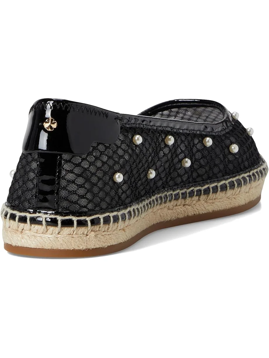 Балетки Kate Spade New York Pearl Fishnet Espadrille Ballet Flat — изображение 5 из 7, черный