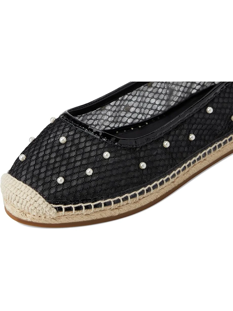 Балетки Kate Spade New York Pearl Fishnet Espadrille Ballet Flat — изображение 6 из 7, черный