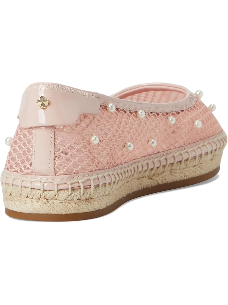 Балетки Kate Spade New York Pearl Fishnet Espadrille Ballet Flat — изображение 5 из 7, розовый