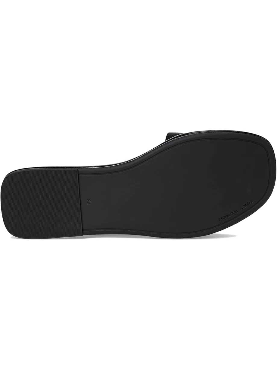 Сандалии Tory Burch T Lock Slide — изображение 3 из 7, черный