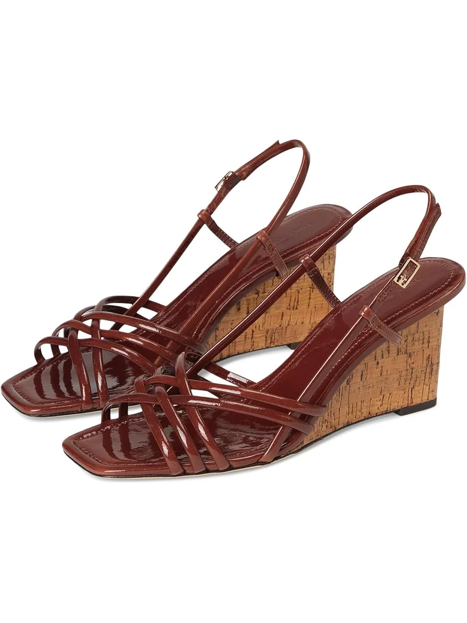 Туфли Tory Burch Multi Strap Wedge Sandals 75mm