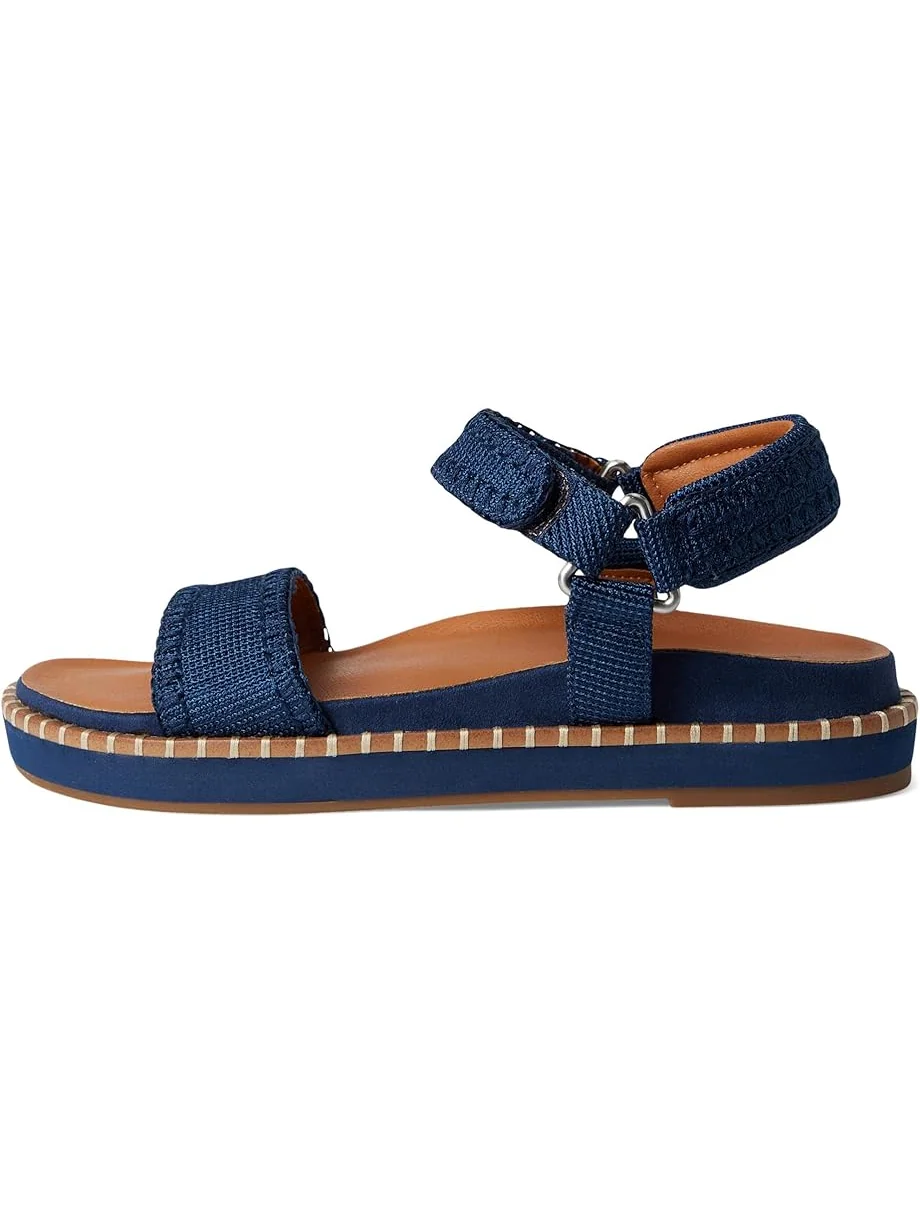 Сандалии Lucky Brand Ullaniah Platform Ankle Strap Sandals — изображение 4 из 7, синий