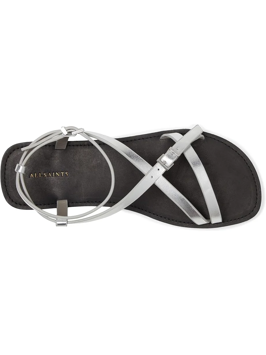 Женские сандалии AllSaints Tyla — изображение 2 из 7, серебряный