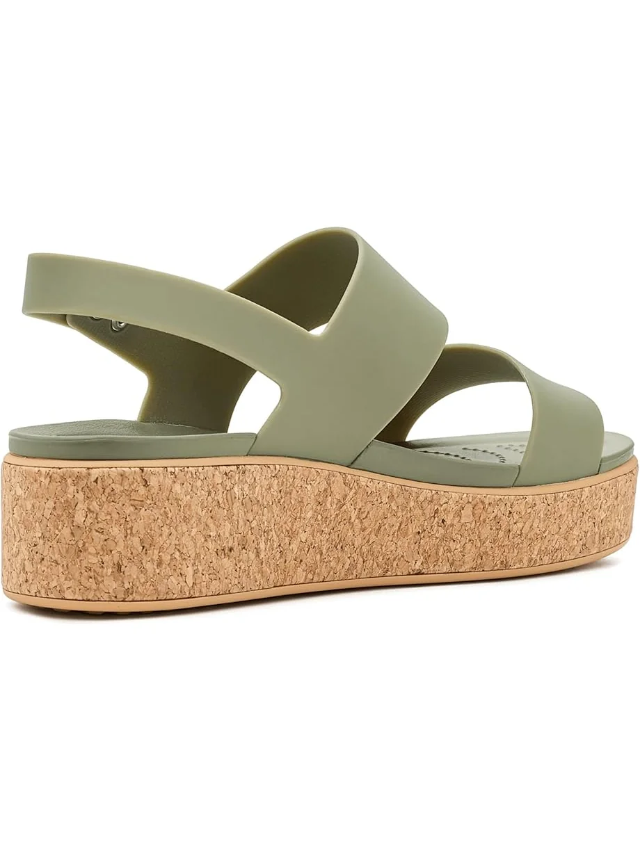 Женские босоножки Crocs Brooklyn Cork Low Wedge, Cargo — изображение 3 из 7, груз
