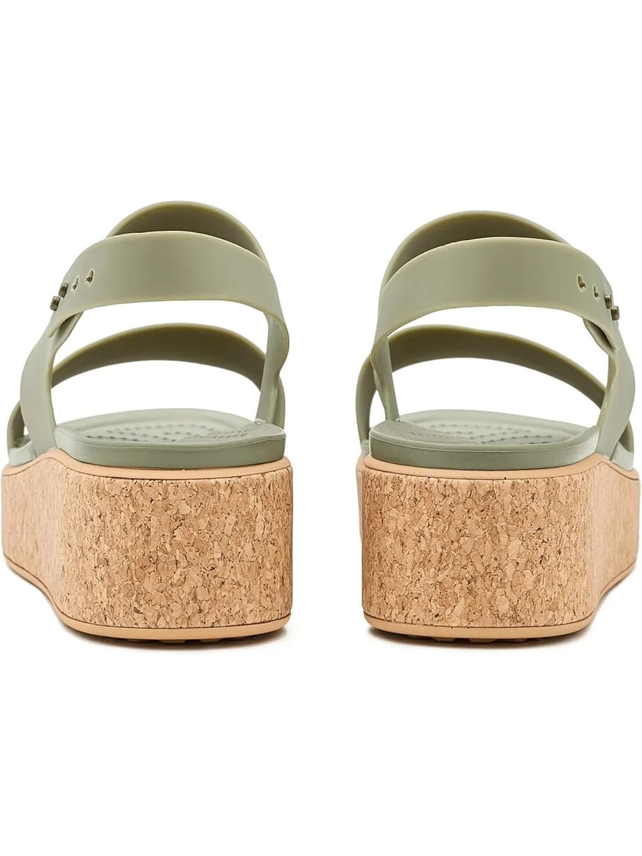Женские босоножки Crocs Brooklyn Cork Low Wedge, Cargo — изображение 7 из 7, груз