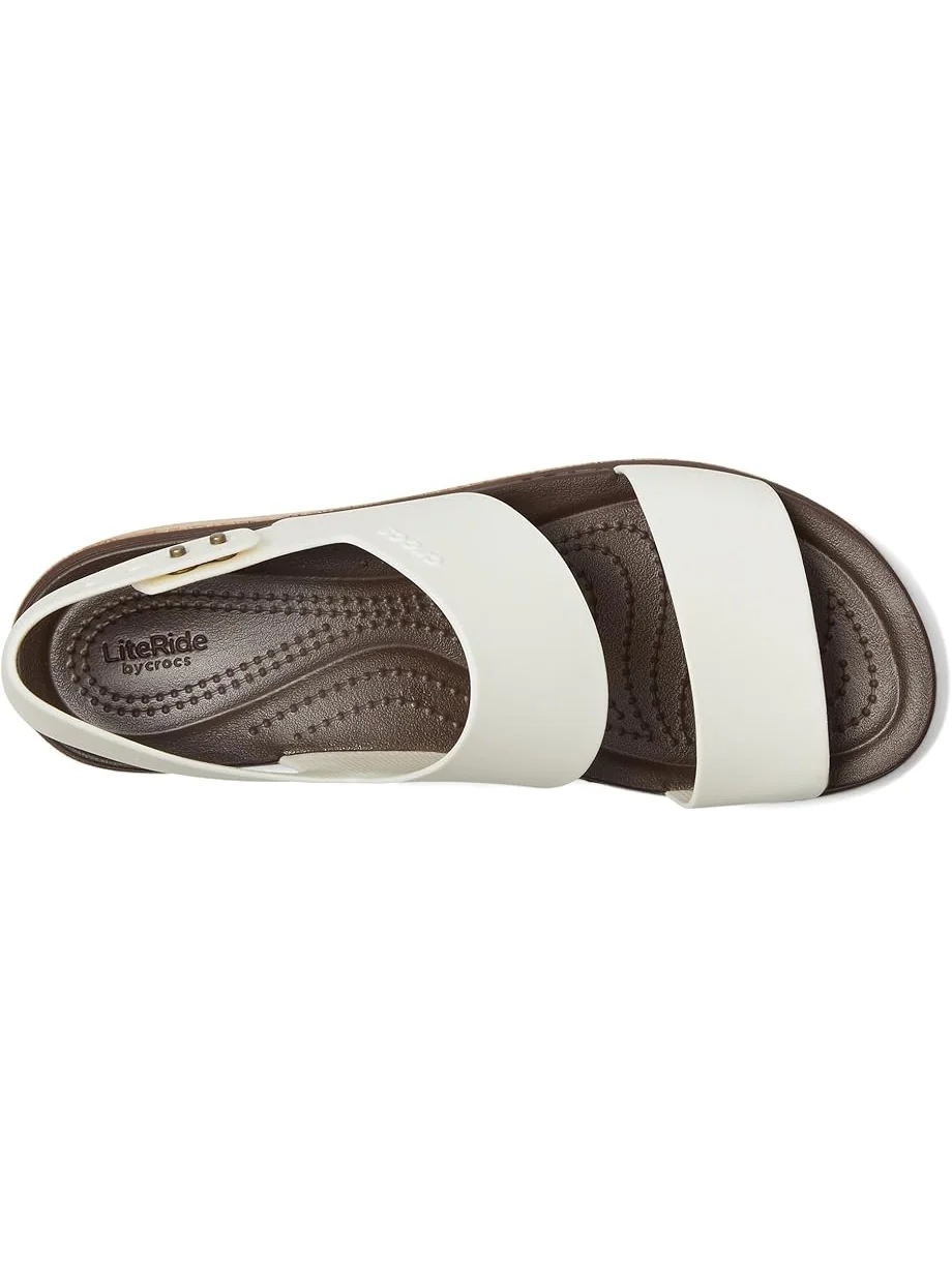 Туфли Crocs Brooklyn Cork Low Wedge — изображение 2 из 7, мел