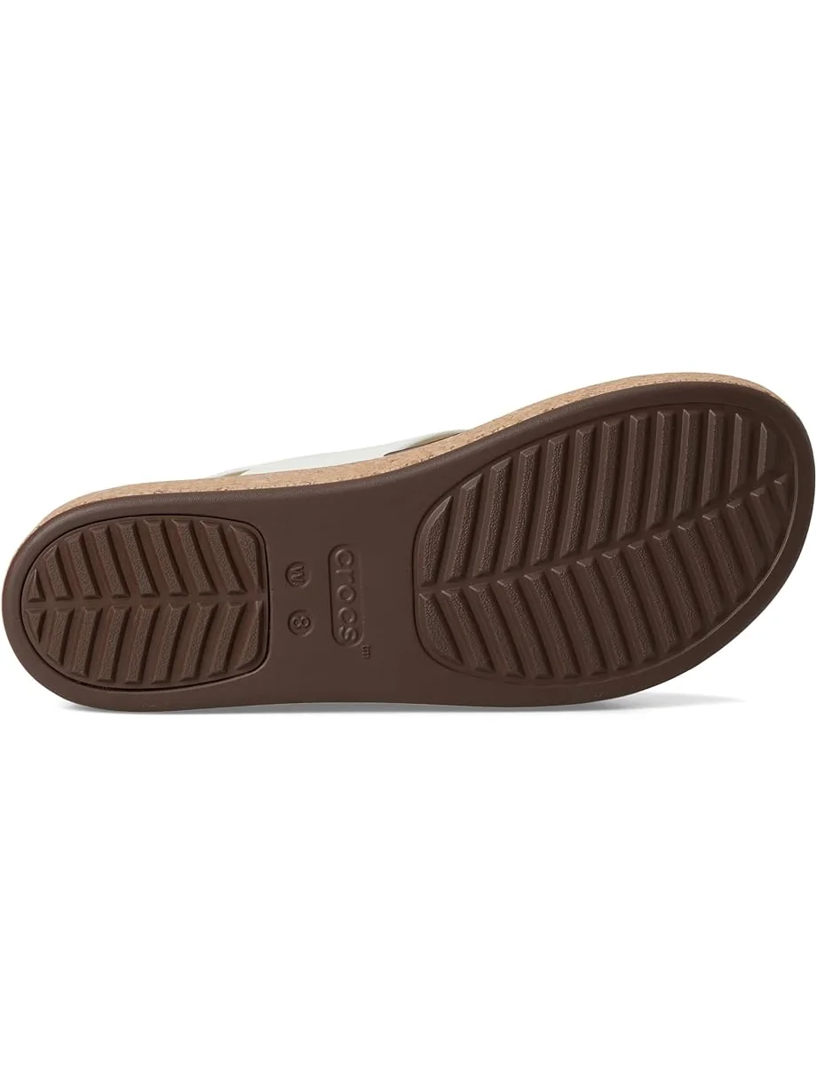 Туфли Crocs Brooklyn Cork Low Wedge — изображение 3 из 7, мел