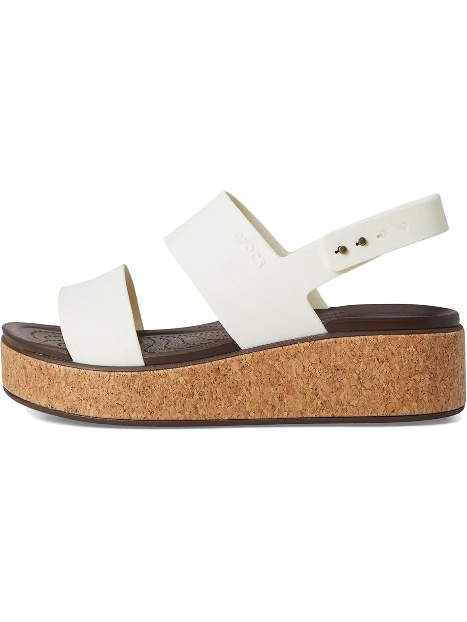 Туфли Crocs Brooklyn Cork Low Wedge — изображение 4 из 7, мел