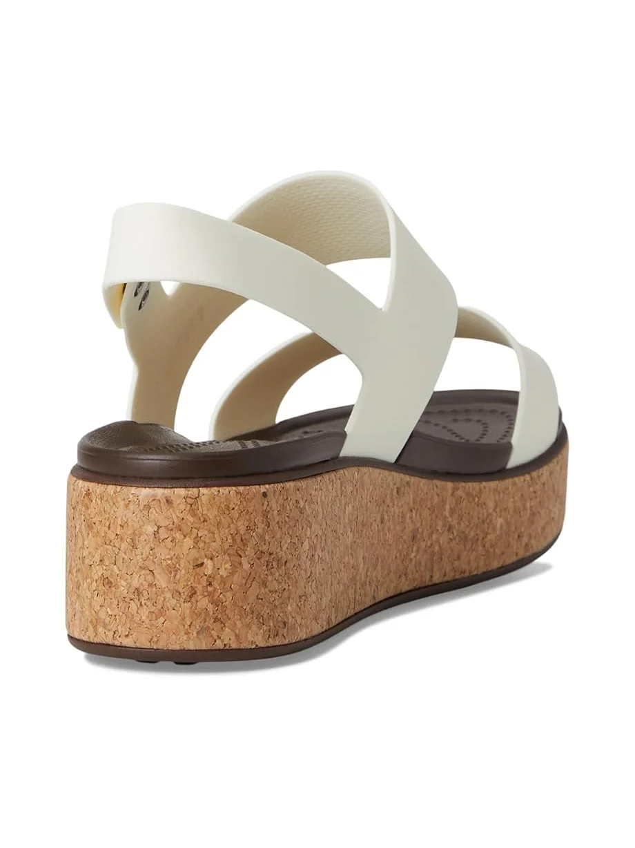 Туфли Crocs Brooklyn Cork Low Wedge — изображение 5 из 7, мел
