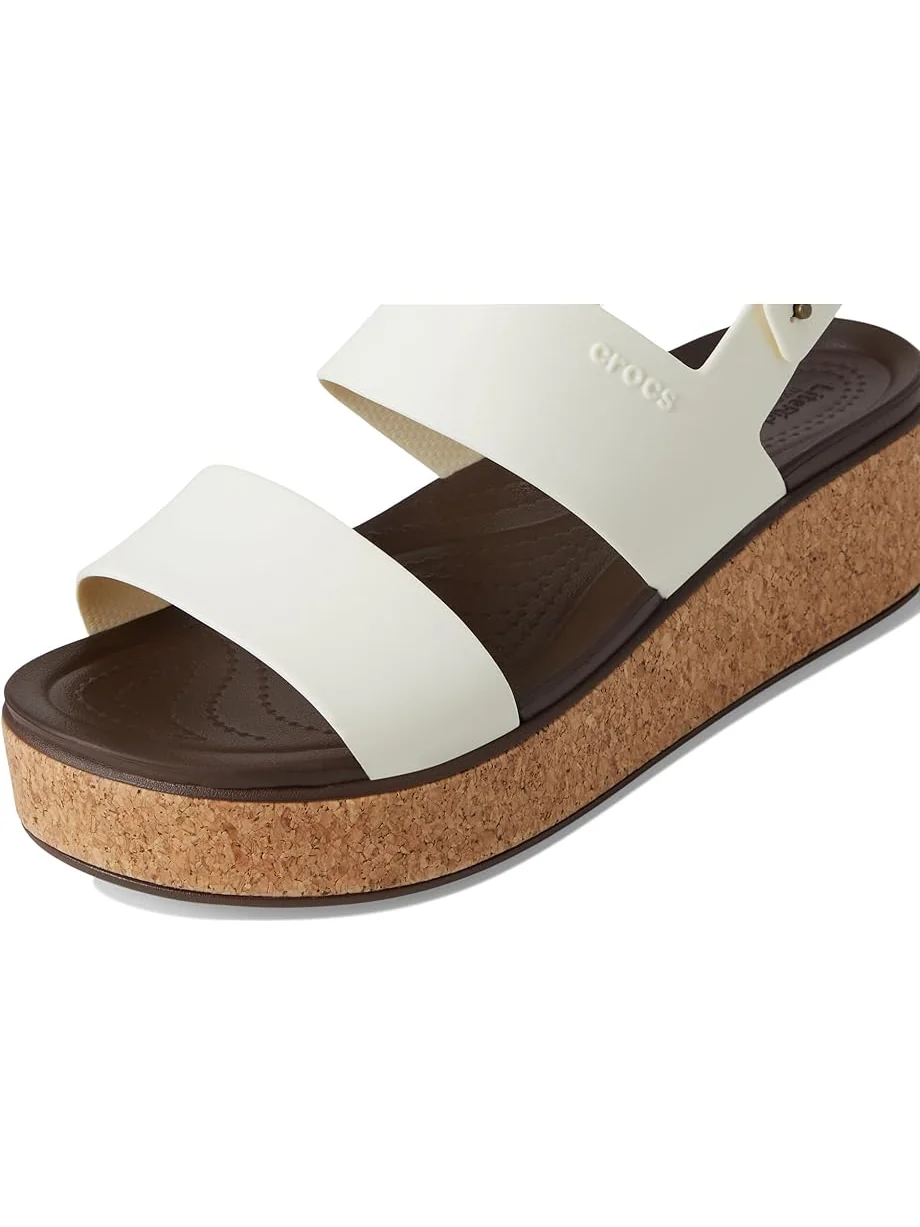 Туфли Crocs Brooklyn Cork Low Wedge — изображение 6 из 7, мел