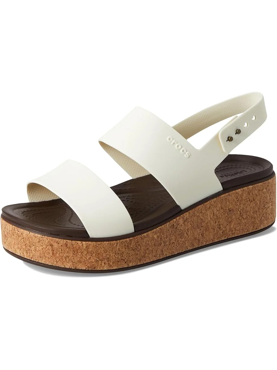 Туфли Crocs Brooklyn Cork Low Wedge — изображение 7 из 7, мел