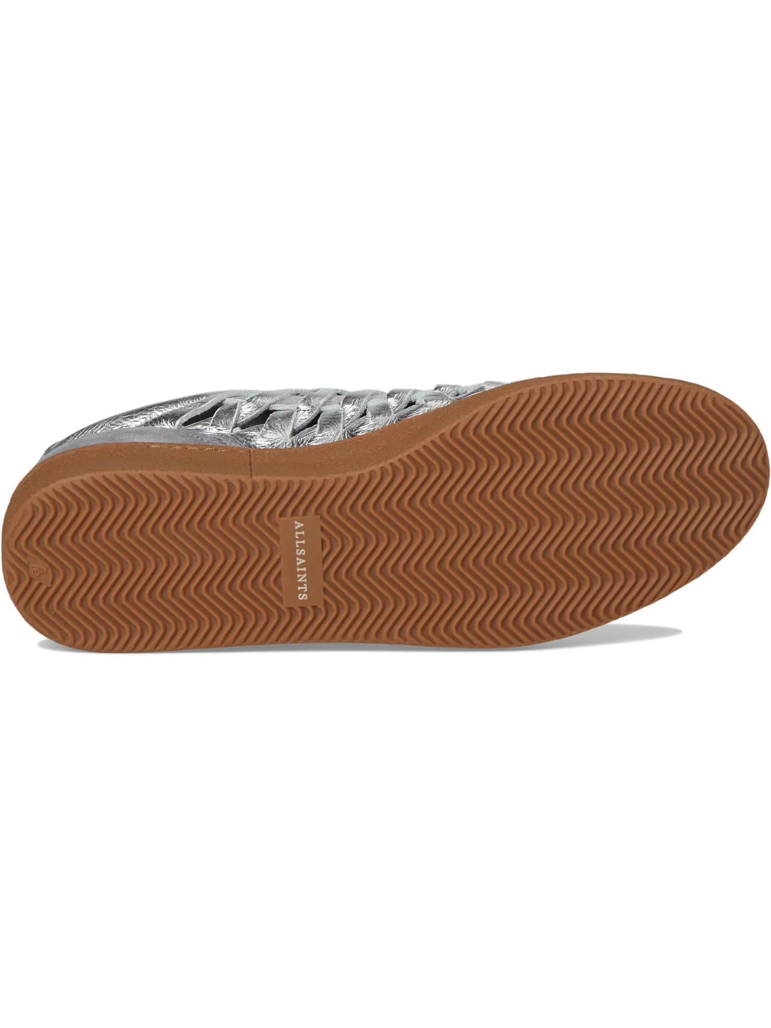Кроссовки AllSaints Velma Woven Sneakers — изображение 3 из 7, серебристый/серый