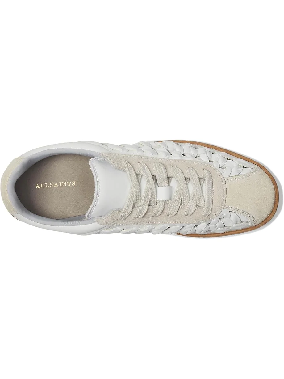 Кроссовки AllSaints Velma Woven Sneakers — изображение 2 из 7, белый