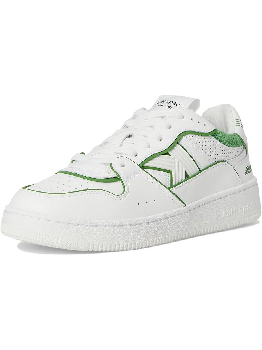 Кроссовки Kate Spade New York 93 Kicks Low Top Lace Up Sneaker — изображение 7 из 7, белый/зеленый