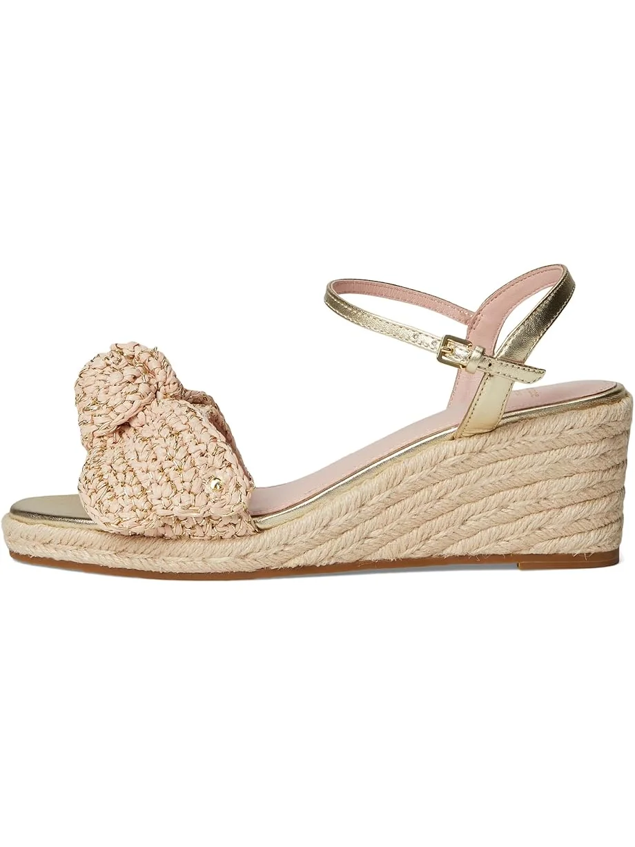 Туфли Kate Spade New York Leandra Raffia Espadrille Wedge Sandal — изображение 4 из 7