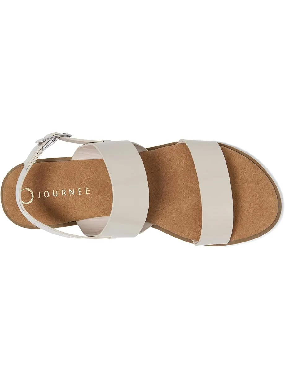 Женские сандалии Journee Collection Lavine — изображение 2 из 7, бежевый