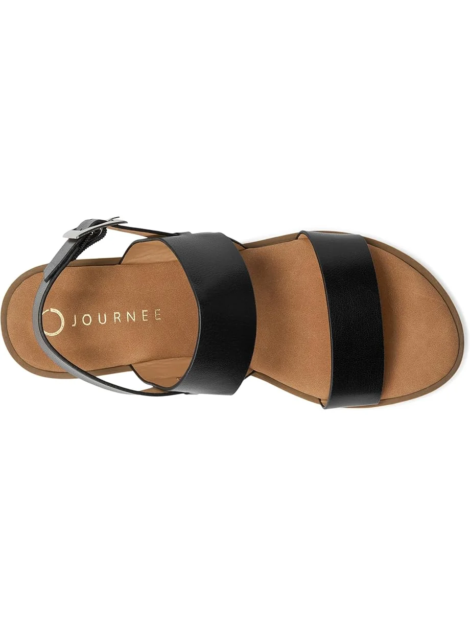 Сандалии Journee Collection Lavine — изображение 2 из 7, черный