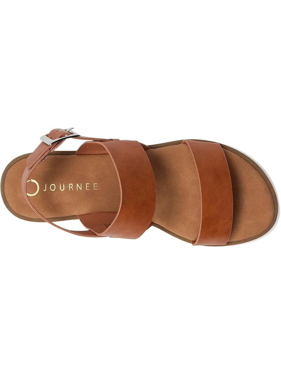 Сандалии Journee Collection Lavine — изображение 2 из 7, желто-коричневый
