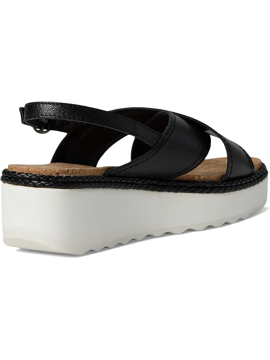 Туфли Lucky Brand Pebina Cross Band Wedge Sandals — изображение 5 из 7, черный