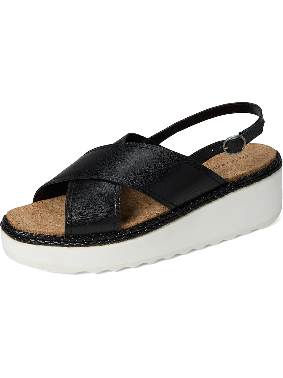 Туфли Lucky Brand Pebina Cross Band Wedge Sandals — изображение 7 из 7, черный