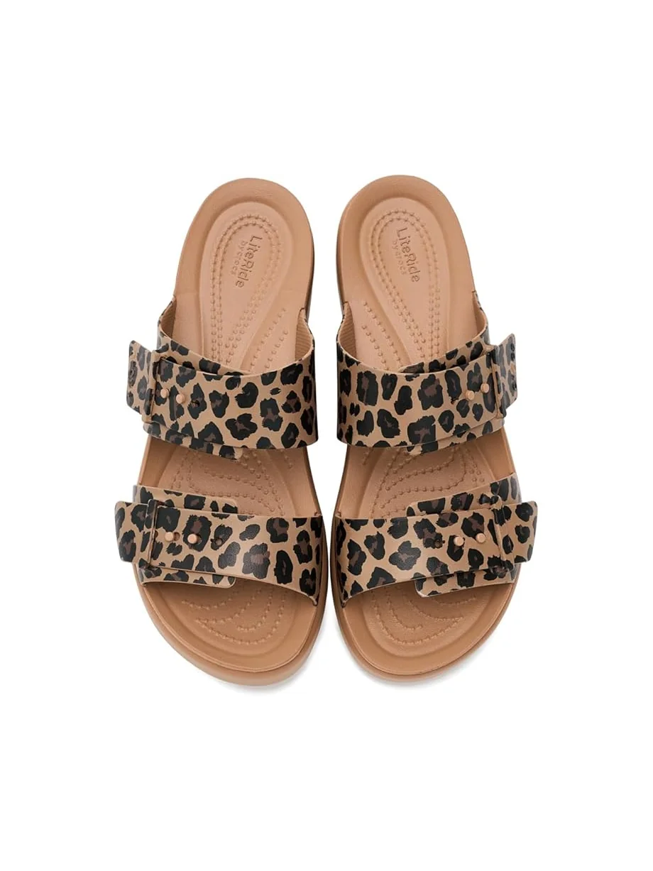 Женские сандалии Crocs Brooklyn Buckle Low Low — изображение 2 из 7, коричневый
