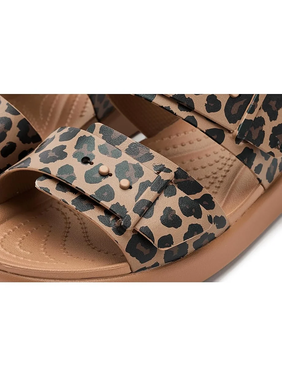 Женские сандалии Crocs Brooklyn Buckle Low Low — изображение 6 из 7, коричневый