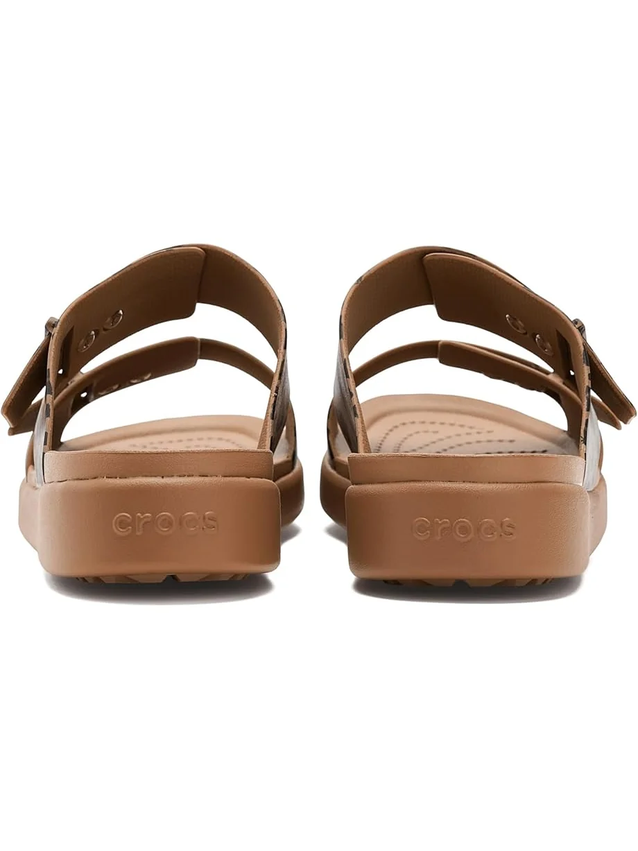 Женские сандалии Crocs Brooklyn Buckle Low Low — изображение 7 из 7, коричневый